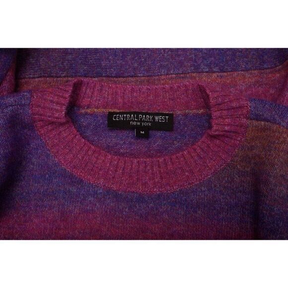 Central Park West Womens Fringe Sweater Swift M Pink Purple NWT - Picture 6 of 6